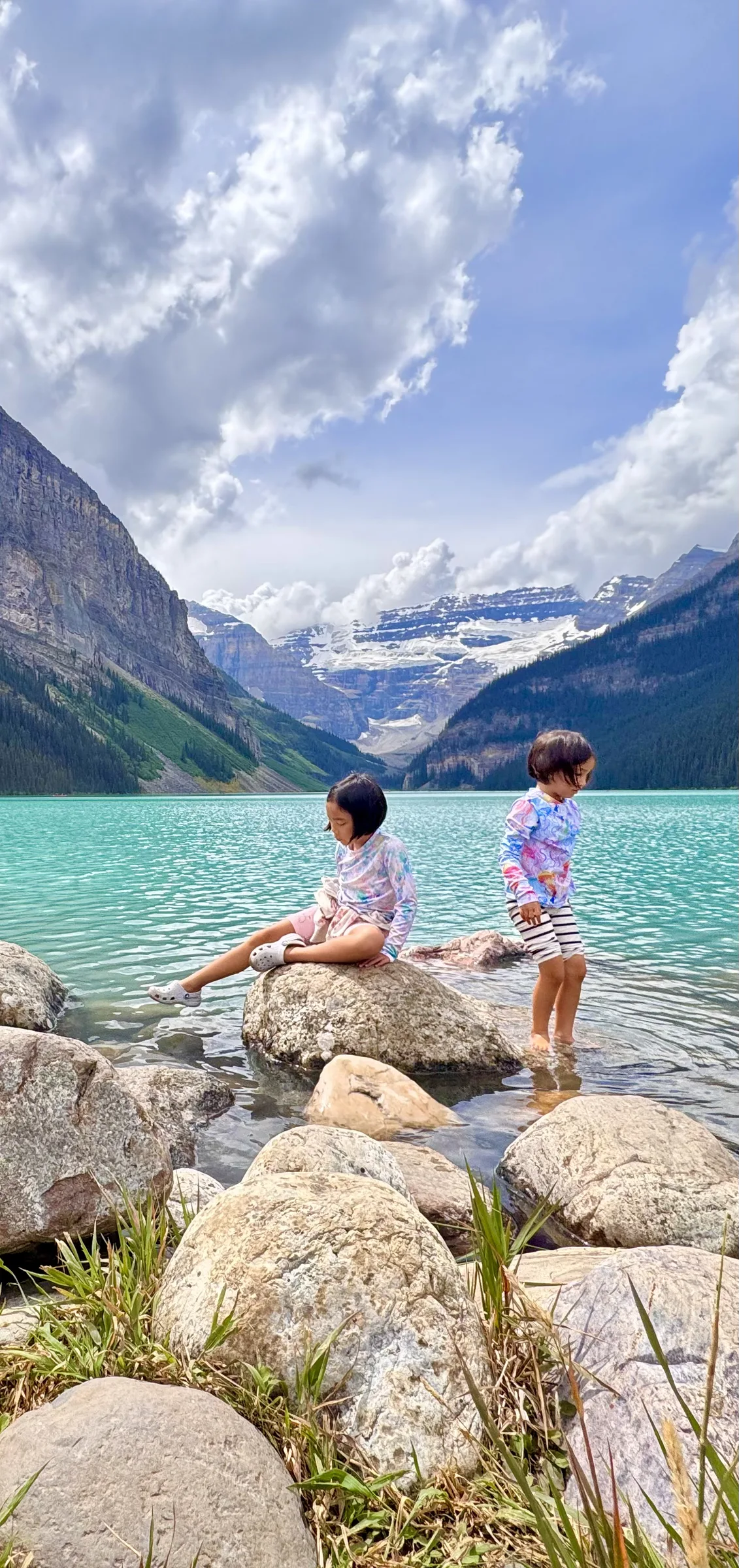 Meghan and Claire at Lake Louise